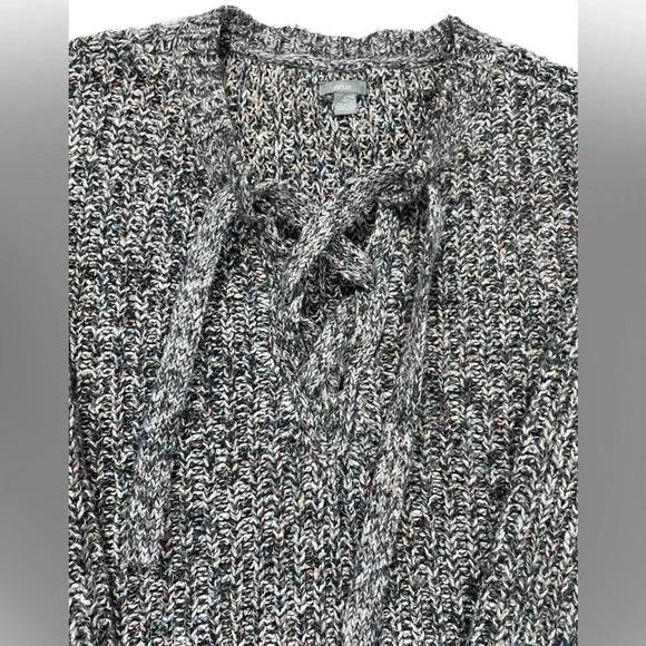 Aerie Cable Knit Oversized Lace up Sweater Size Small - Picture 1 of 6